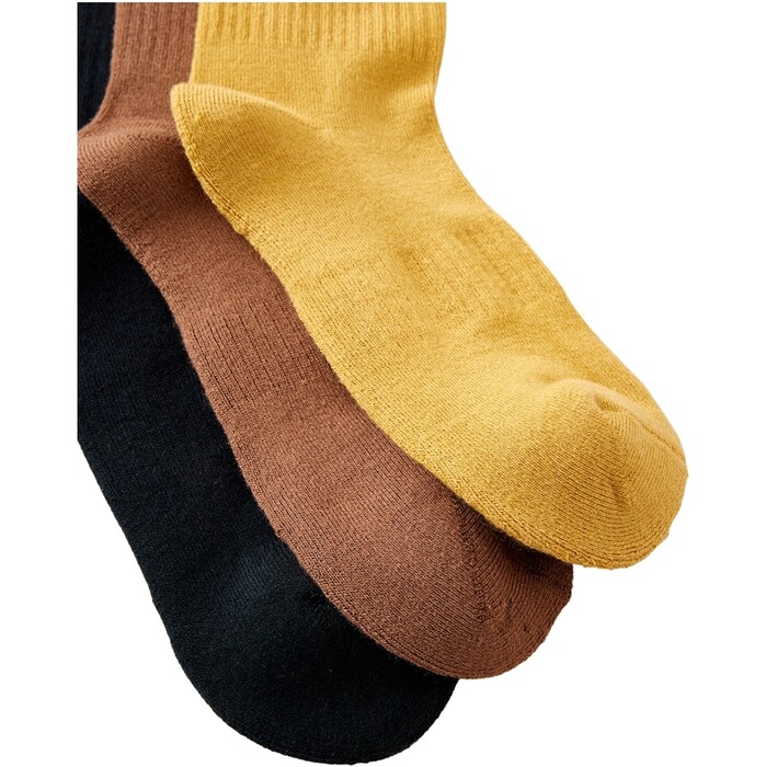 2024 Rip Curl Mens Wetty Crew Sock 3-PK 009MSO - Dusted Chocolate